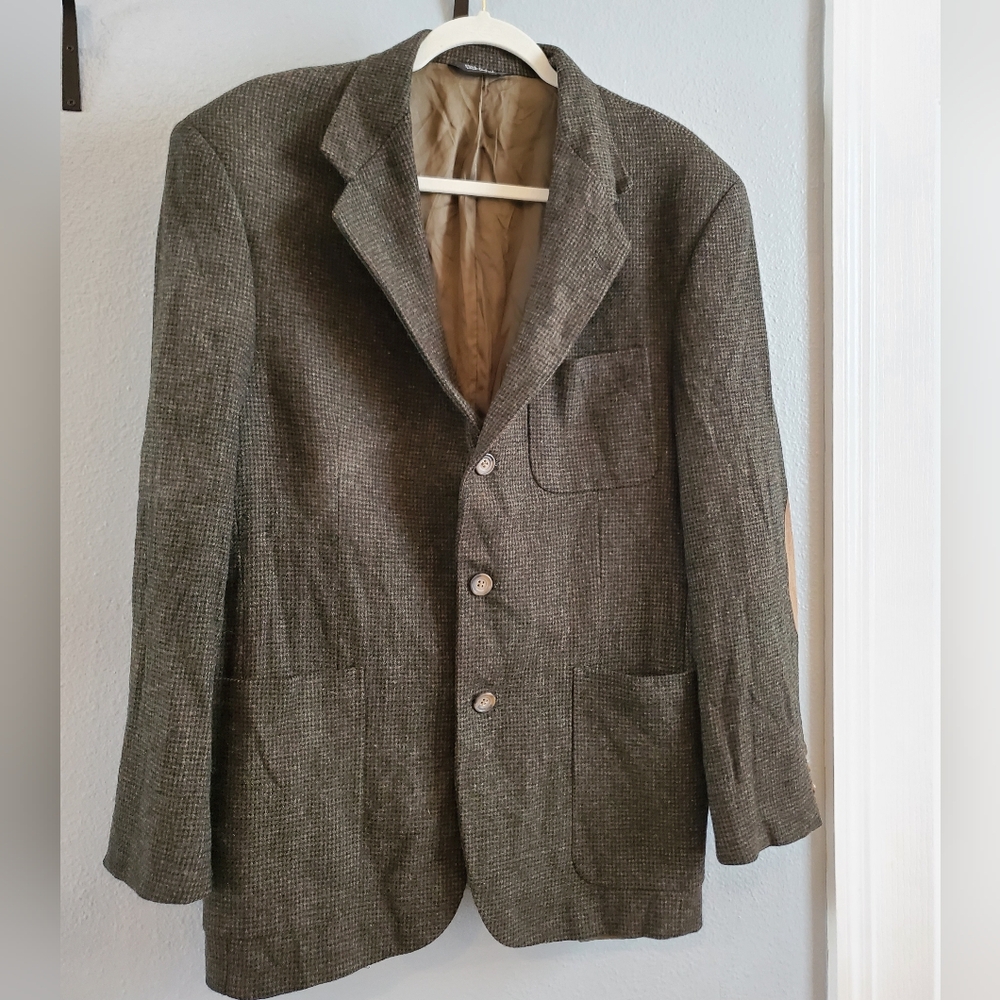 Vintage Hunt Vallet Men's Tweed Coat, 40r